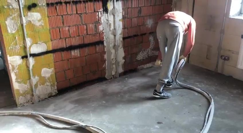 Процесс работы, штукатурка — видео 1
